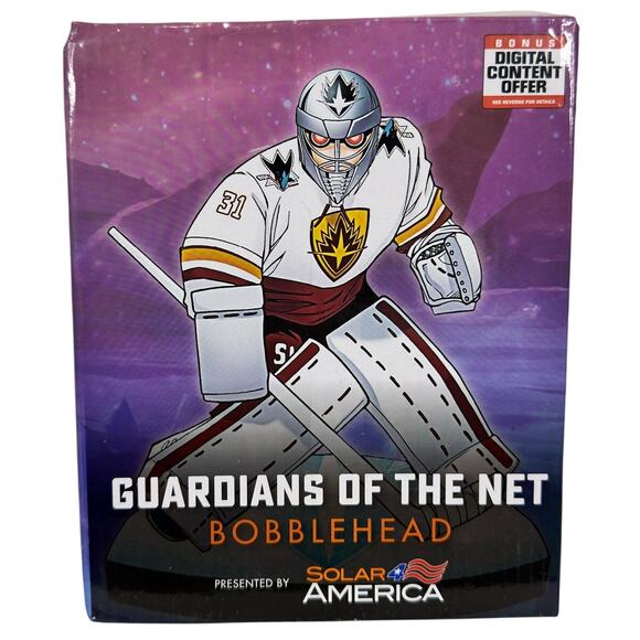5 for $25/ San Jose Sharks 2019 MARTIN JONES SGA Guardians of the Net Bobblehead - Picture 3 of 10